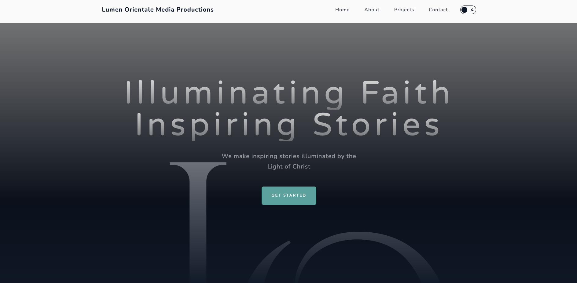 Lumen Orientale Media website cover